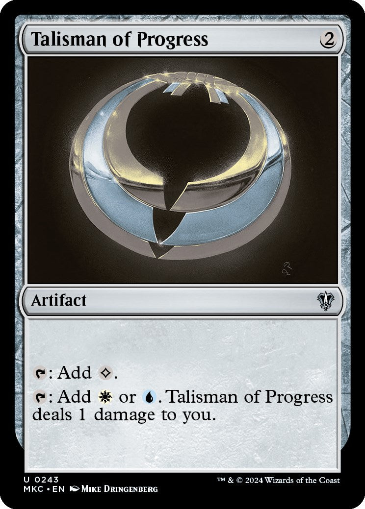 Talisman of Progress [Murders at Karlov Manor Commander] | Card Merchant Takapuna