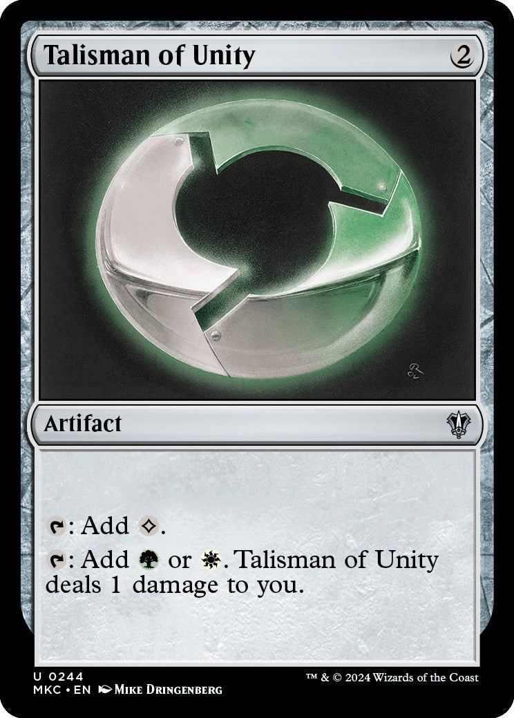 Talisman of Unity [Murders at Karlov Manor Commander] | Card Merchant Takapuna