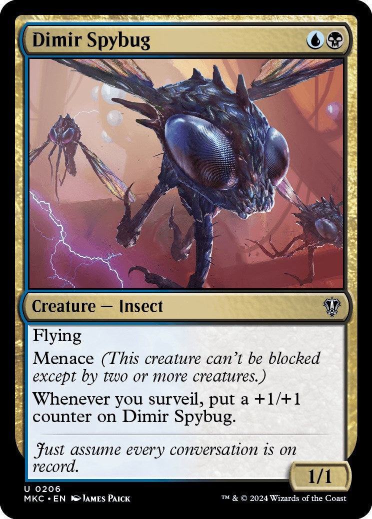 Dimir Spybug [Murders at Karlov Manor Commander] | Card Merchant Takapuna