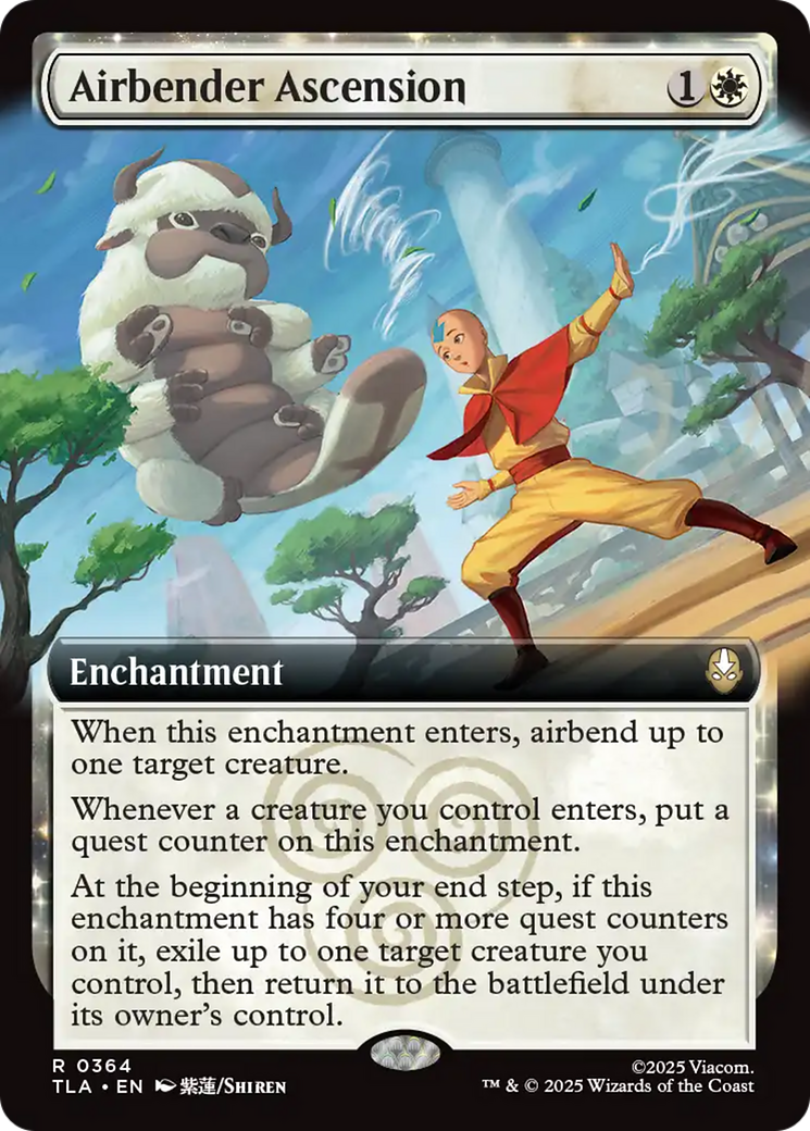 Airbender Ascension (Extended Art) [Avatar: The Last Airbender] | Card Merchant Takapuna