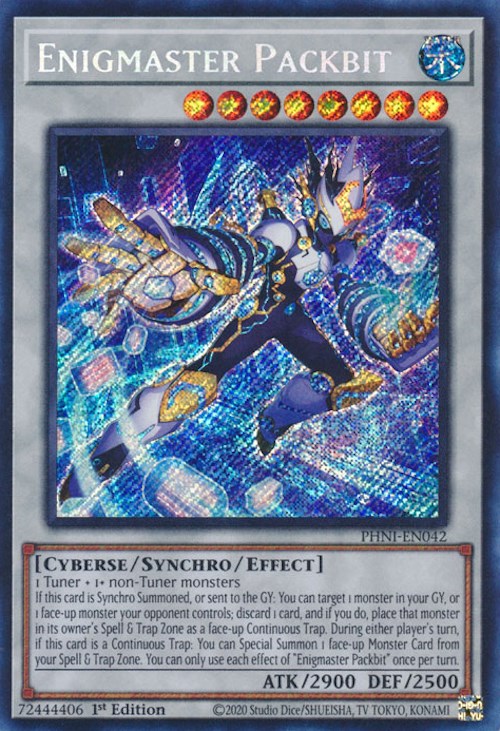 Enigmaster Packbit [PHNI-EN042] Secret Rare | Card Merchant Takapuna