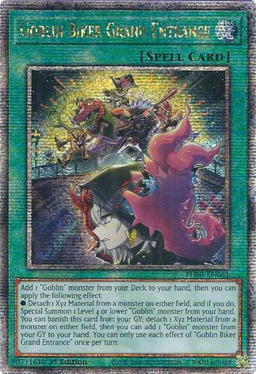 Goblin Biker Grand Entrance [PHNI-EN061] Quarter Century Secret Rare | Card Merchant Takapuna
