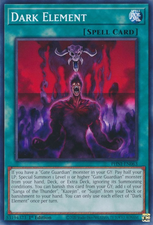 Dark Element [PHNI-EN063] Common | Card Merchant Takapuna