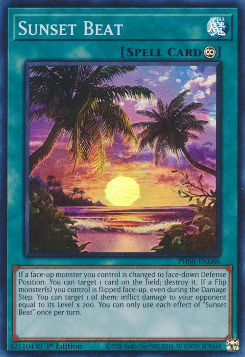 Sunset Beat [PHNI-EN086] Super Rare | Card Merchant Takapuna