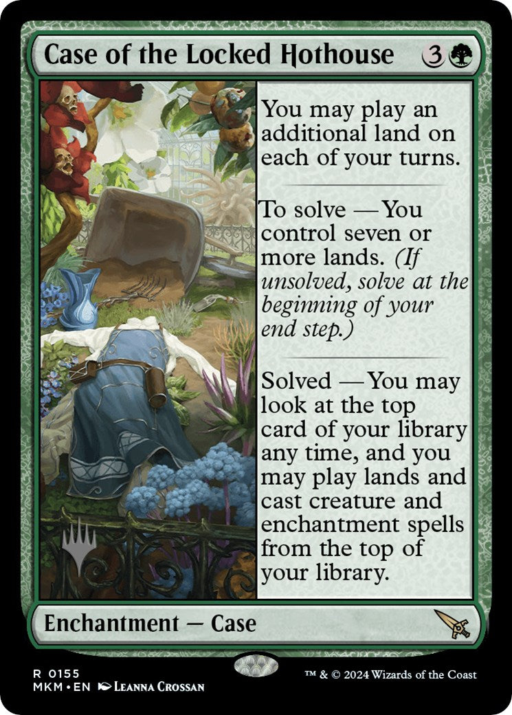 Case of the Locked Hothouse (Promo Pack) [Murders at Karlov Manor Promos] | Card Merchant Takapuna