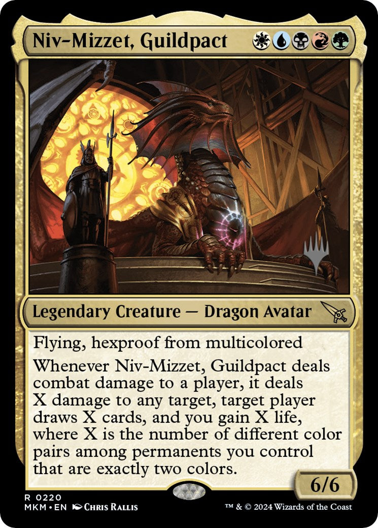 Niv-Mizzet, Guildpact (Promo Pack) [Murders at Karlov Manor Promos] | Card Merchant Takapuna