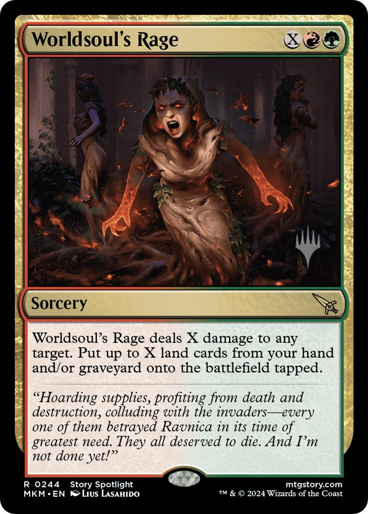 Worldsoul's Rage (Promo Pack) [Murders at Karlov Manor Promos] | Card Merchant Takapuna
