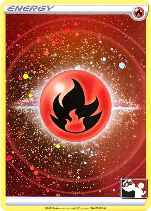 Fire Energy (Cosmos Holo) [Prize Pack Series Three] | Card Merchant Takapuna