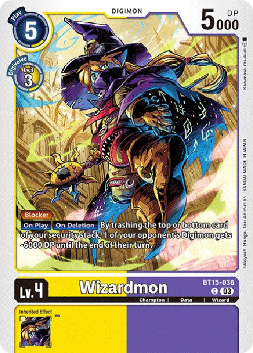 Wizardmon [BT15-036] [Exceed Apocalypse] | Card Merchant Takapuna