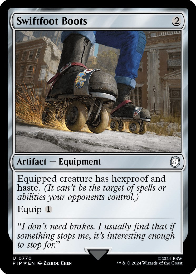 Swiftfoot Boots (Surge Foil) [Fallout] | Card Merchant Takapuna