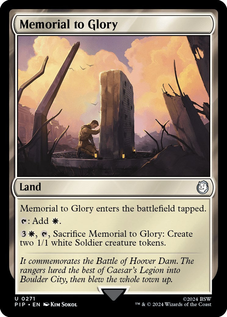 Memorial to Glory [Fallout] | Card Merchant Takapuna