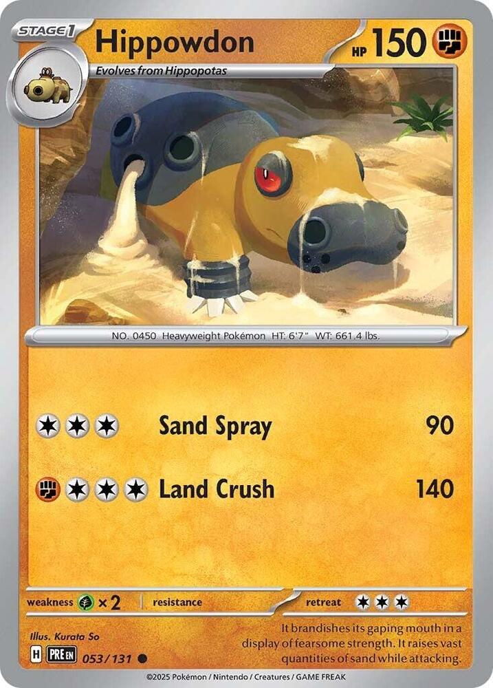 Hippowdon (053/131) [Scarlet & Violet: Prismatic Evolutions] | Card Merchant Takapuna