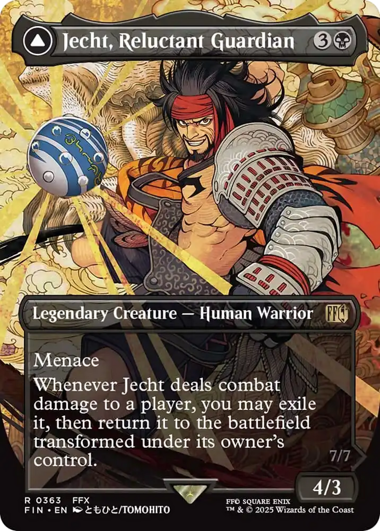 Jecht, Reluctant Guardian // Braska's Final Aeon (Borderless) [FINAL FANTASY] | Card Merchant Takapuna