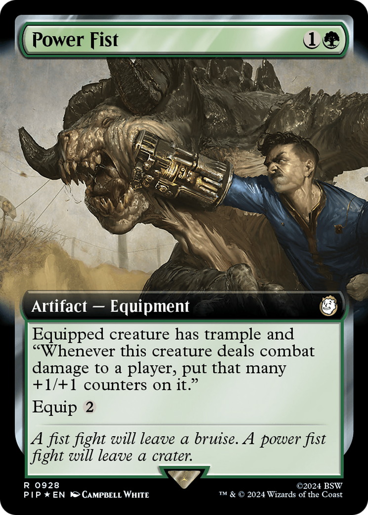Power Fist (Extended Art) (Surge Foil) [Fallout] | Card Merchant Takapuna