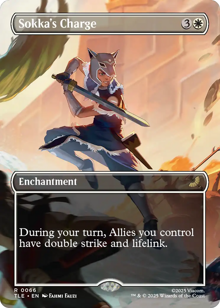 Sokka's Charge (Borderless) [Avatar: The Last Airbender: Eternal-Legal] | Card Merchant Takapuna