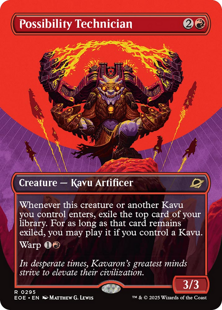 Possibility Technician (Borderless) [Edge of Eternities] | Card Merchant Takapuna