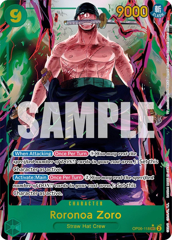 Roronoa Zoro (Alternate Art) [Wings of the Captain] | Card Merchant Takapuna