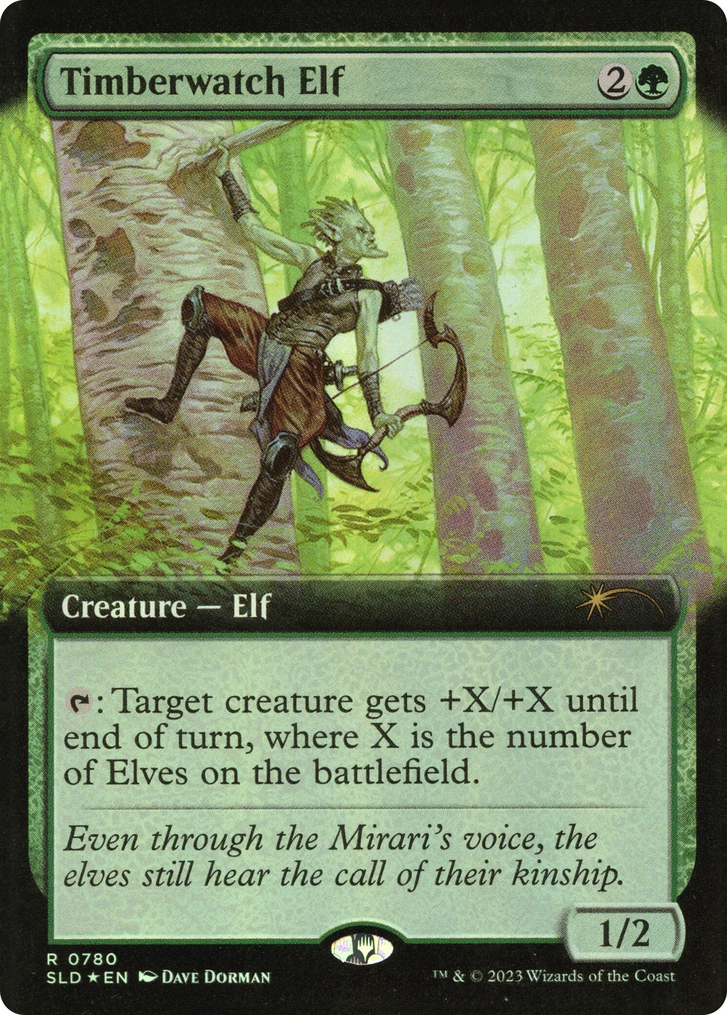 Timberwatch Elf (Extended Art) [Secret Lair Drop Series] | Card Merchant Takapuna