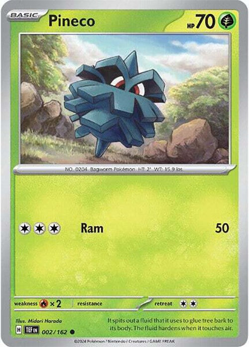 Pineco (002/162) [Scarlet & Violet: Temporal Forces] | Card Merchant Takapuna