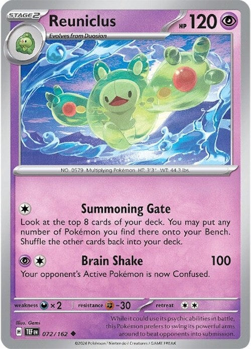 Reuniclus (072/162) [Scarlet & Violet: Temporal Forces] | Card Merchant Takapuna