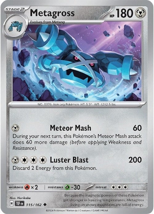 Metagross (115/162) [Scarlet & Violet: Temporal Forces] | Card Merchant Takapuna