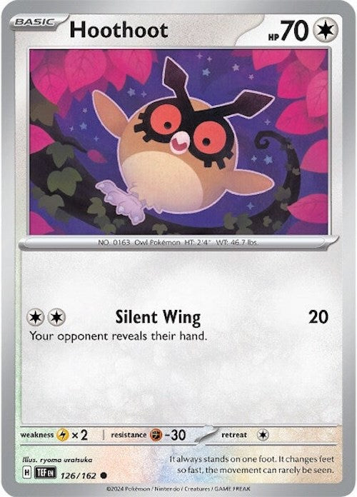 Hoothoot (126/162) [Scarlet & Violet: Temporal Forces] | Card Merchant Takapuna