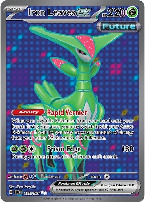 Iron Leaves ex (186/162) [Scarlet & Violet: Temporal Forces] | Card Merchant Takapuna