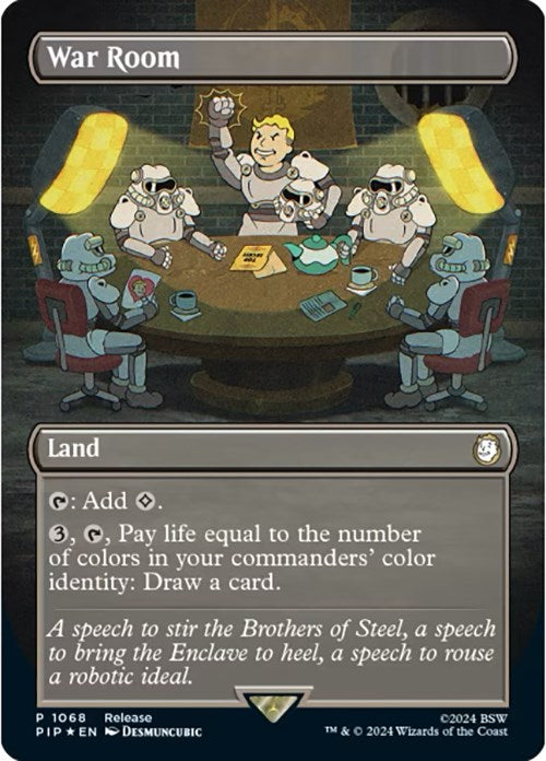 War Room (Borderless) [Fallout Promos] | Card Merchant Takapuna