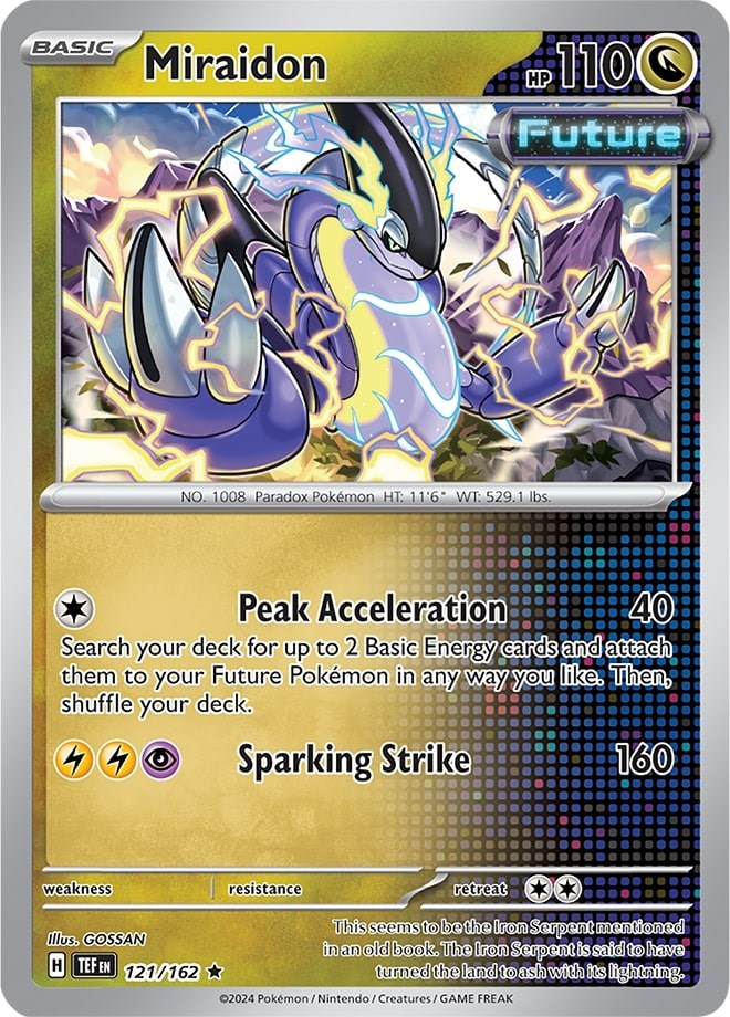 Miraidon (121/162) (Theme Deck Exclusive) [Scarlet & Violet: Temporal Forces] | Card Merchant Takapuna
