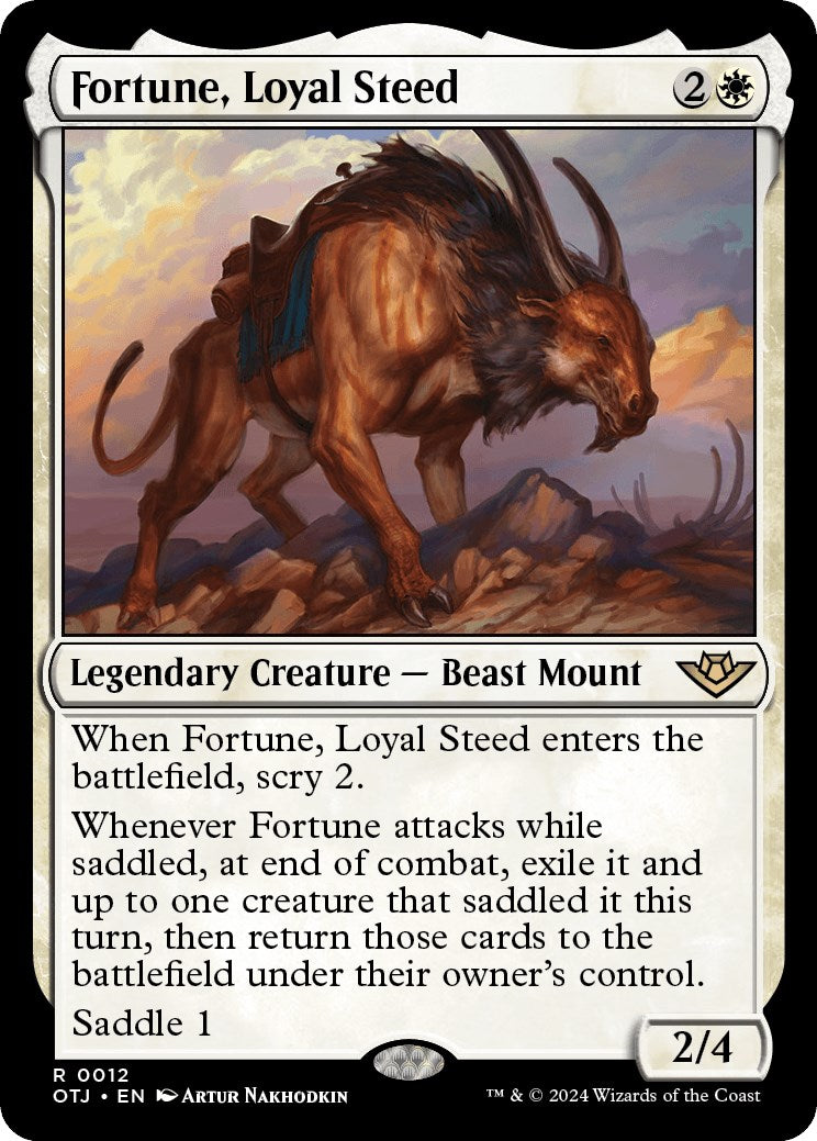 Fortune, Loyal Steed [Outlaws of Thunder Junction] | Card Merchant Takapuna