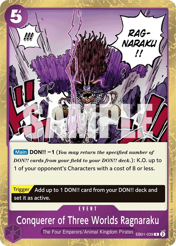 Conquerer of Three Worlds Ragnaraku [Extra Booster: Memorial Collection] | Card Merchant Takapuna