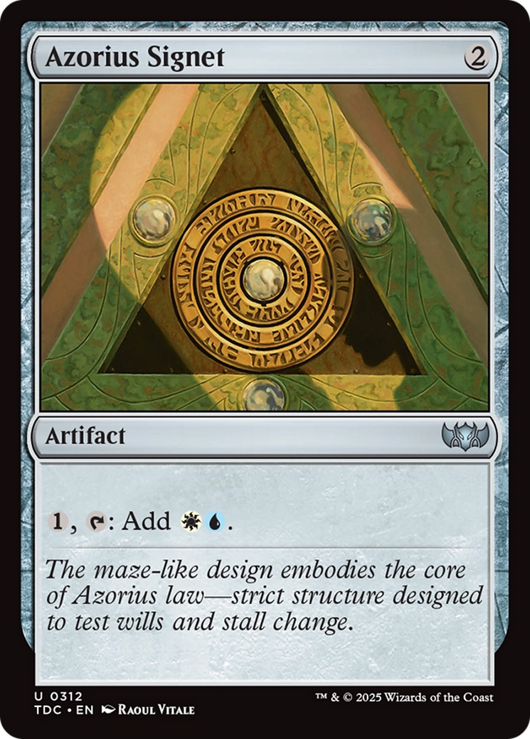 Azorius Signet [Tarkir: Dragonstorm Commander] | Card Merchant Takapuna