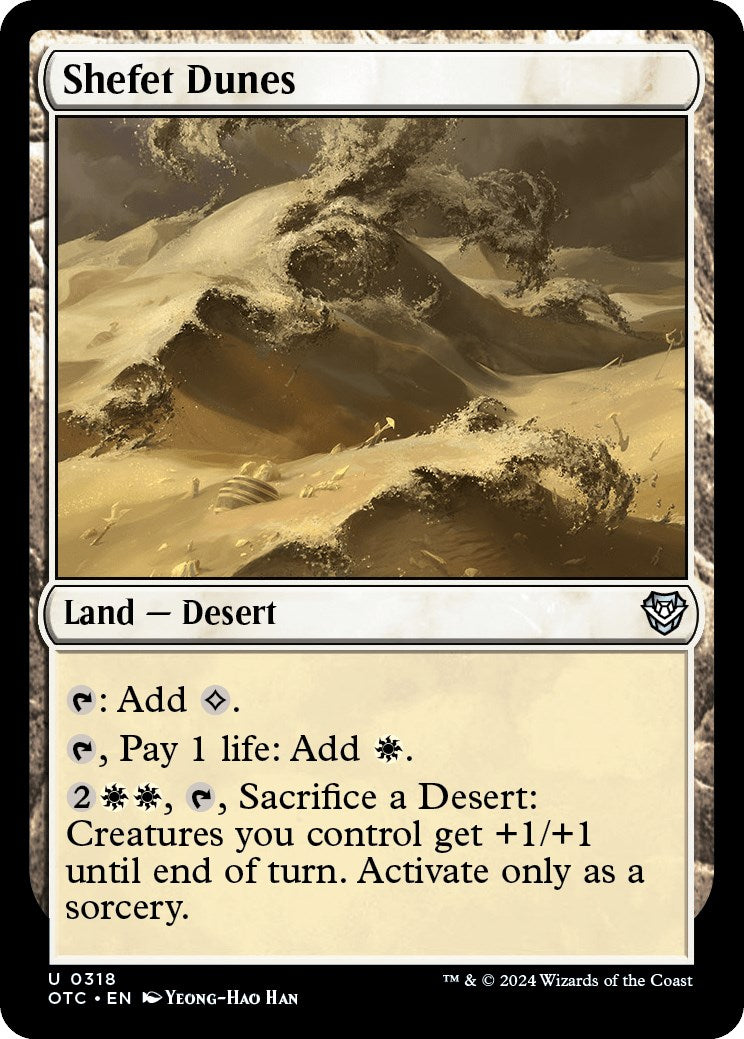 Shefet Dunes [Outlaws of Thunder Junction Commander] | Card Merchant Takapuna