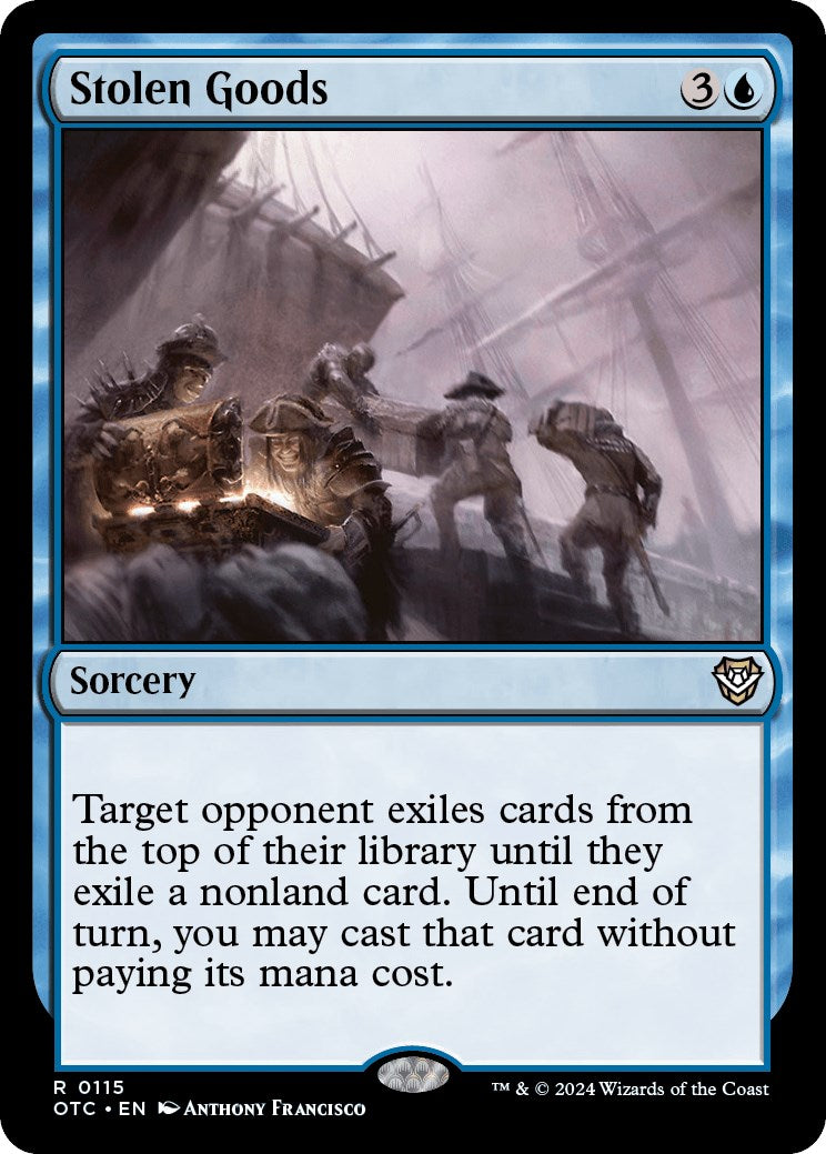 Stolen Goods [Outlaws of Thunder Junction Commander] | Card Merchant Takapuna