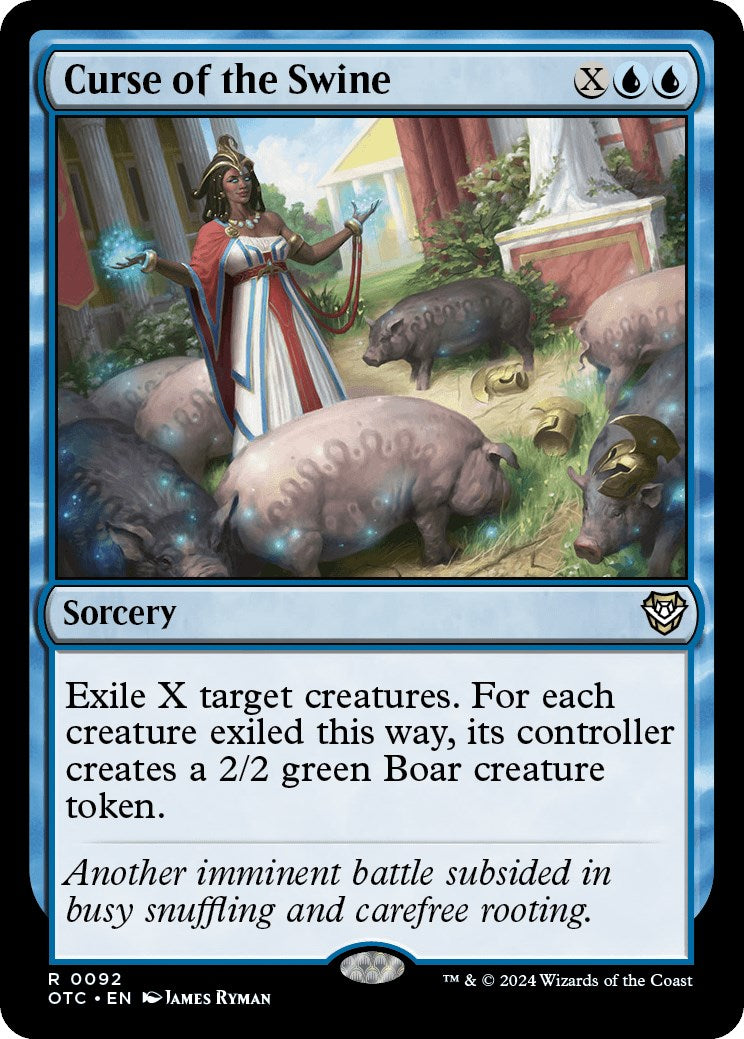 Curse of the Swine [Outlaws of Thunder Junction Commander] | Card Merchant Takapuna