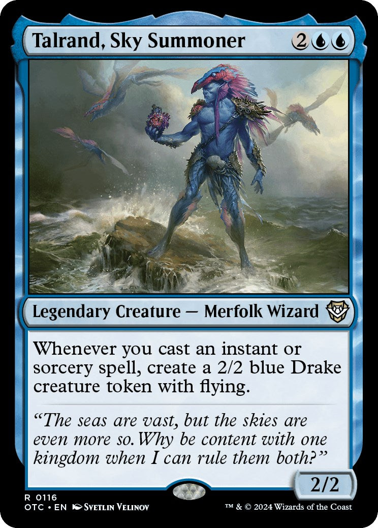 Talrand, Sky Summoner [Outlaws of Thunder Junction Commander] | Card Merchant Takapuna