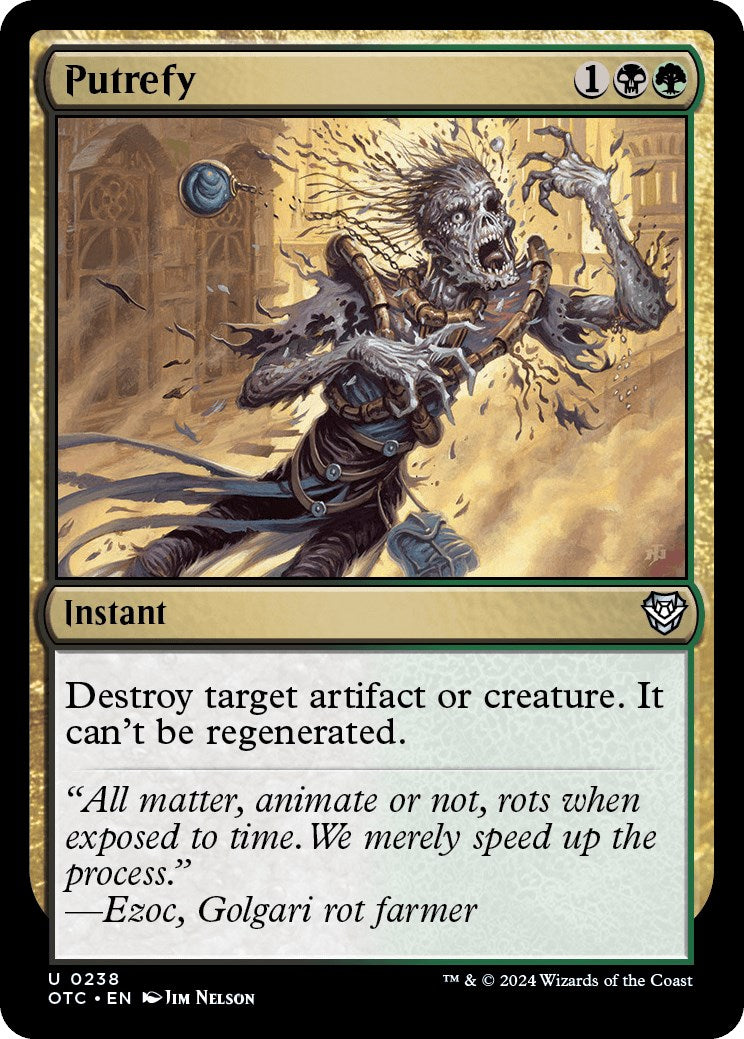 Putrefy [Outlaws of Thunder Junction Commander] | Card Merchant Takapuna