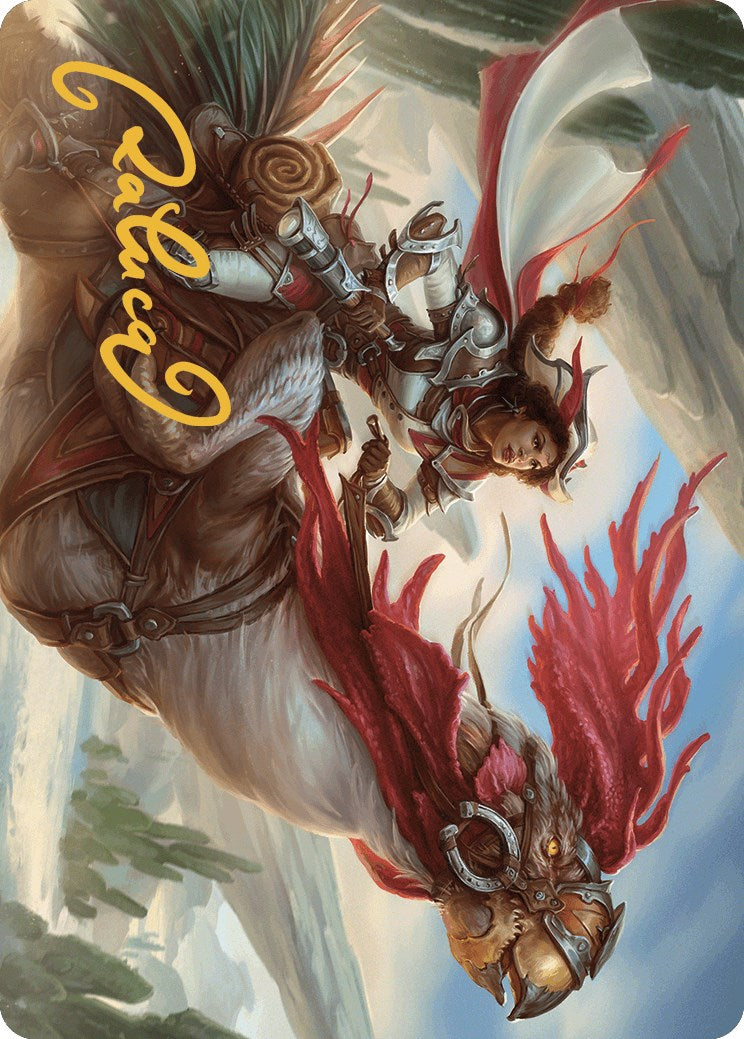 Frontier Seeker Art Card (Gold-Stamped Signature) [Outlaws of Thunder Junction Art Series] | Card Merchant Takapuna