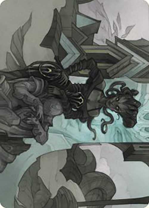 Vraska Joins Up Art Card [Outlaws of Thunder Junction Art Series] | Card Merchant Takapuna