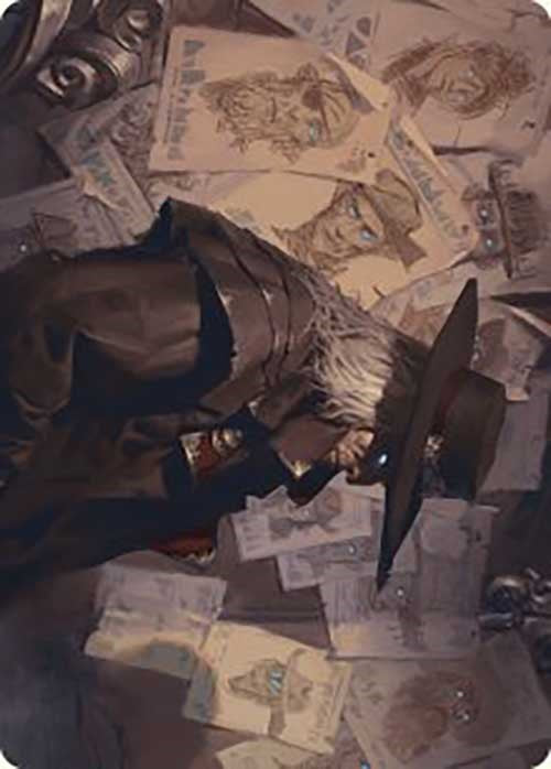 Lazav, Familiar Stranger Art Card [Outlaws of Thunder Junction Art Series] | Card Merchant Takapuna