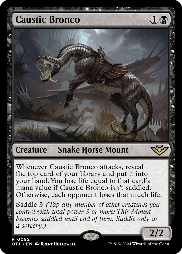 Caustic Bronco (Promo Pack) [Outlaws of Thunder Junction Promos] | Card Merchant Takapuna
