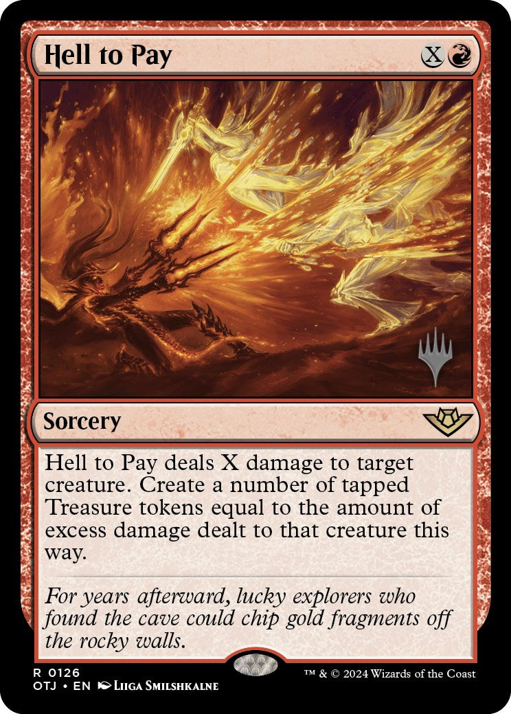 Hell to Pay (Promo Pack) [Outlaws of Thunder Junction Promos] | Card Merchant Takapuna