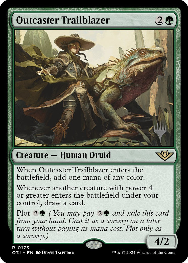 Outcaster Trailblazer (Promo Pack) [Outlaws of Thunder Junction Promos] | Card Merchant Takapuna