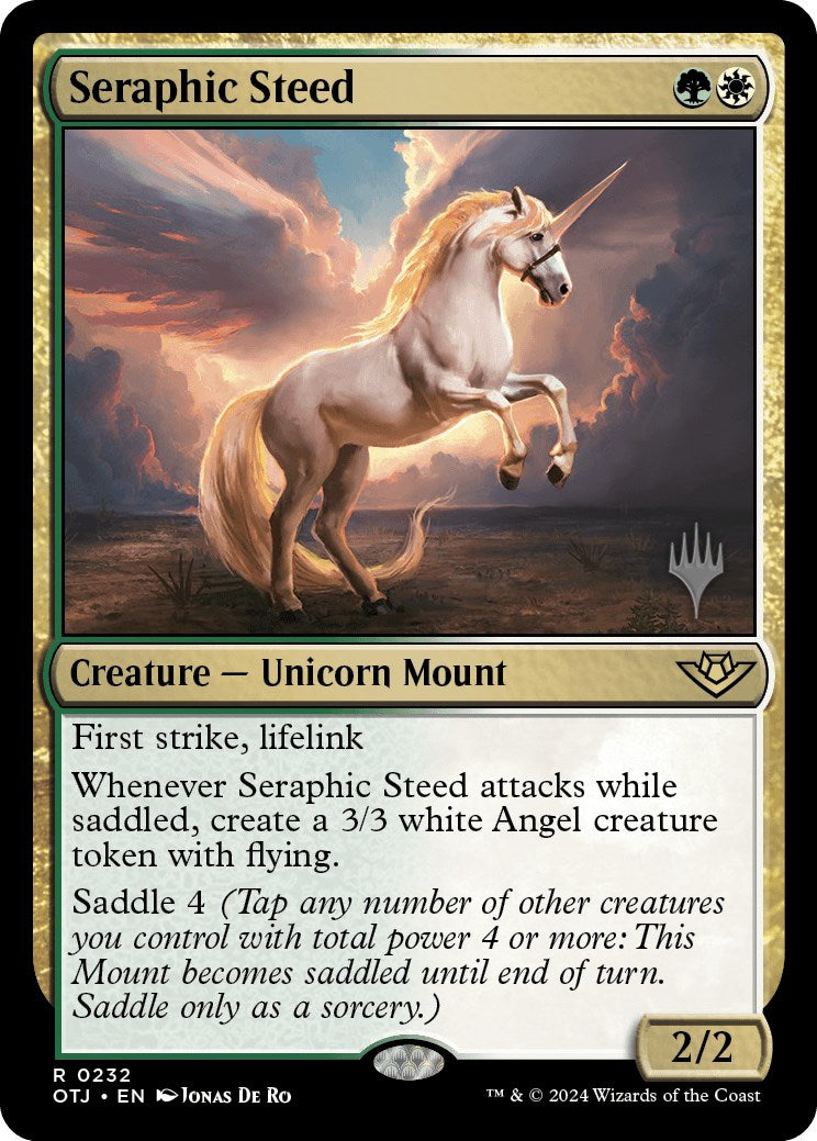 Seraphic Steed (Promo Pack) [Outlaws of Thunder Junction Promos] | Card Merchant Takapuna