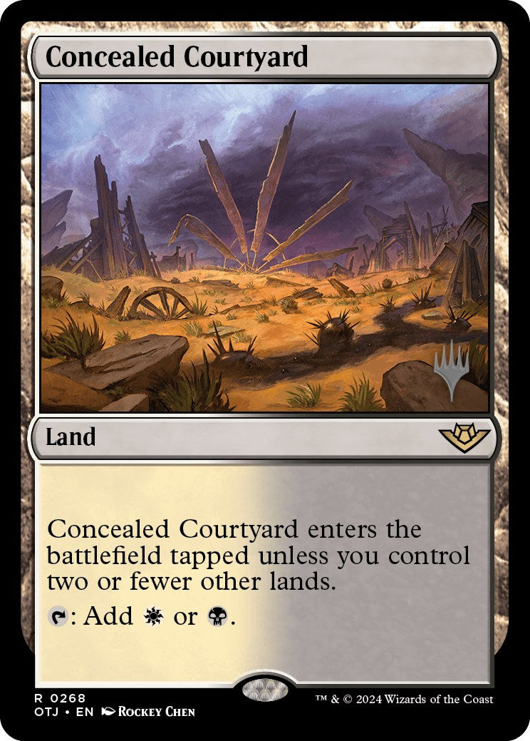 Concealed Courtyard (Promo Pack) [Outlaws of Thunder Junction Promos] | Card Merchant Takapuna