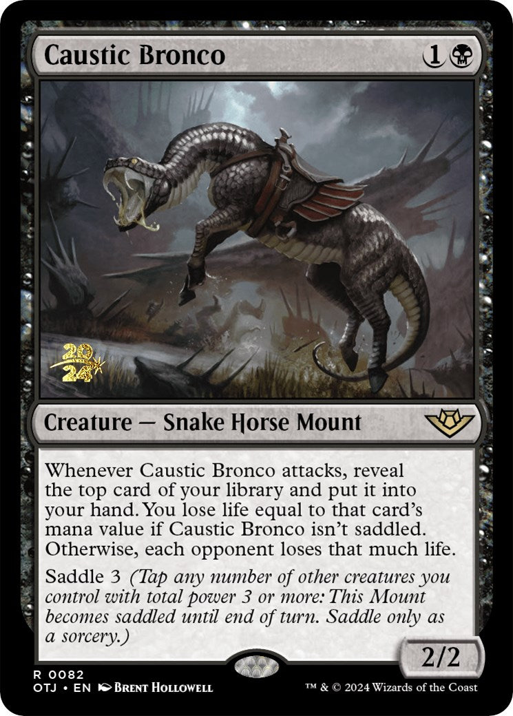 Caustic Bronco [Outlaws of Thunder Junction Prerelease Promos] | Card Merchant Takapuna