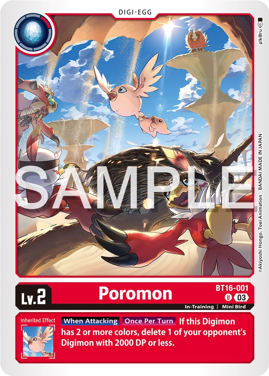 Poromon [BT16-001] [Beginning Observer] | Card Merchant Takapuna