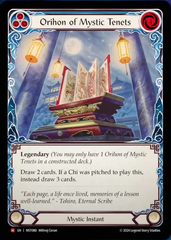 Orihon of Mystic Tenets [MST080] (Part the Mistveil) | Card Merchant Takapuna