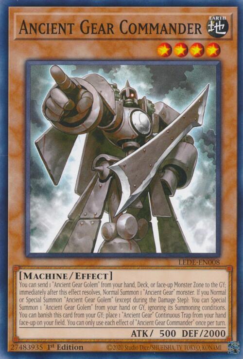 Ancient Gear Commander [LEDE-EN008] Common | Card Merchant Takapuna