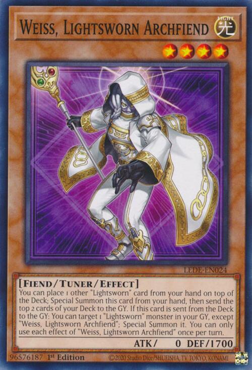 Weiss, Lightsworn Archfiend [LEDE-EN024] Common | Card Merchant Takapuna